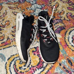 Under Armour Black and White Athletic Shoes